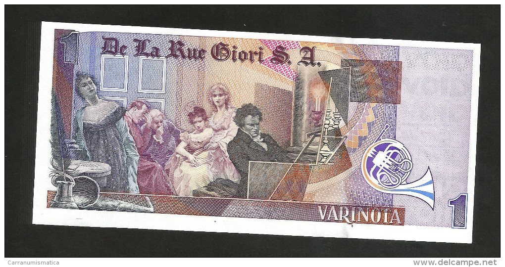 TEST NOTE - THOMAS De La RUE GIORI S.A. - VARINOTA - SPECIMEN - PROGETTO - PROJECT/ L. Van Beethoven - Specimen