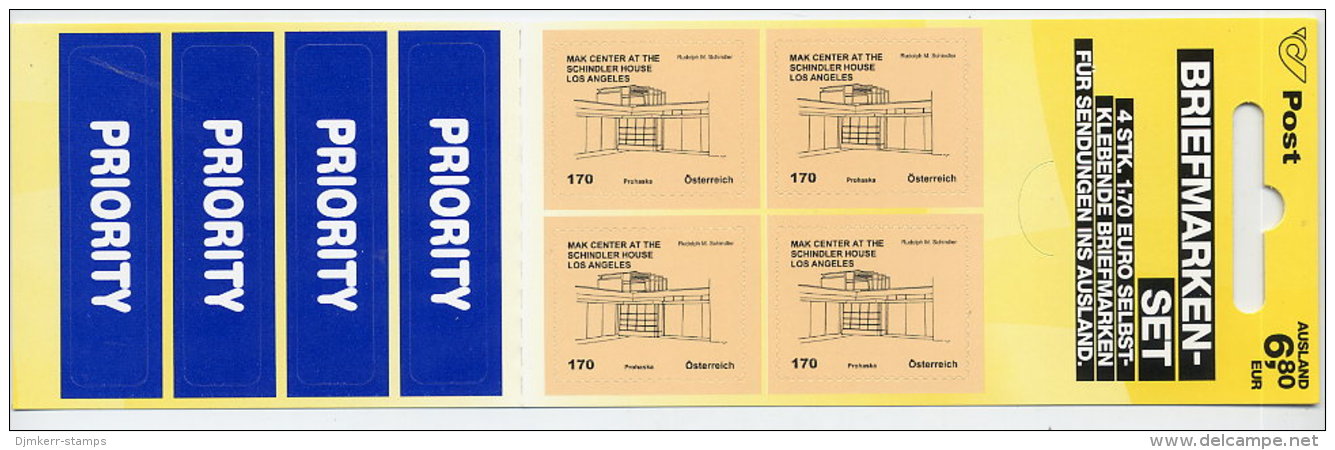 AUSTRIA 2012 Cultural Buildings Definitive 170 C. Retail Pack With 4 Stamps.  Michel MH 0-15 (2977) - Ongebruikt