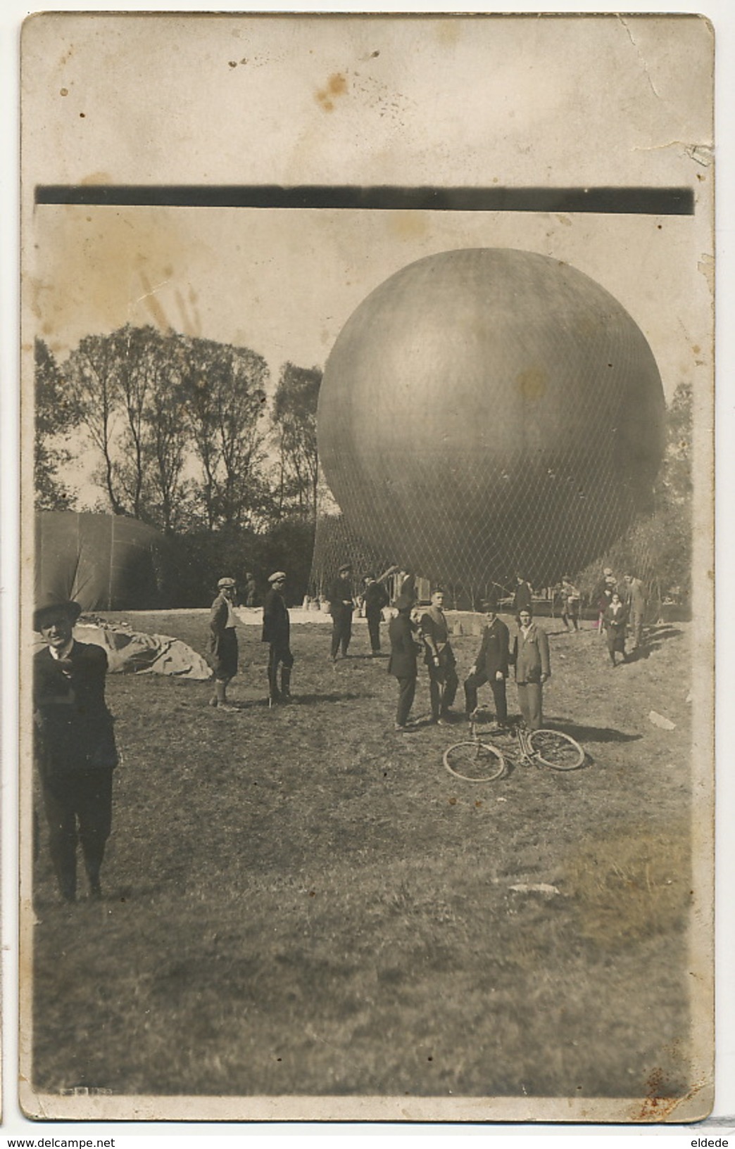 Real Photo Balloon Near Sofia Airport  Lancer De Ballon Aerostation - Bulgarie