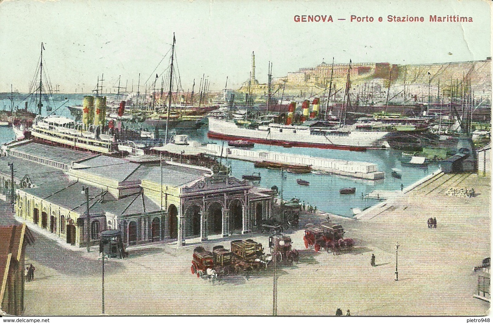 Genova (Liguria) Porto E Stazione Marittima, Port Et Gare Maritime, Illustrazione - Genova