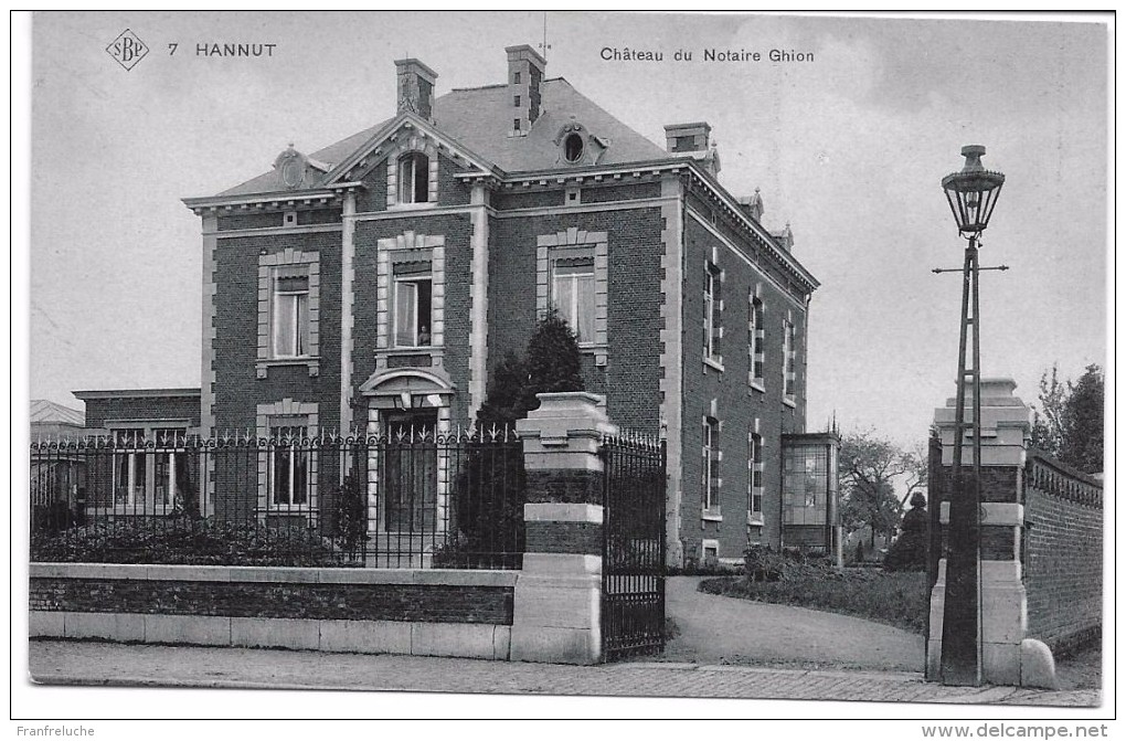HANNUT (4280) Chateau Du Notaire GHION ( S . B . P . 7 ) - Hannuit