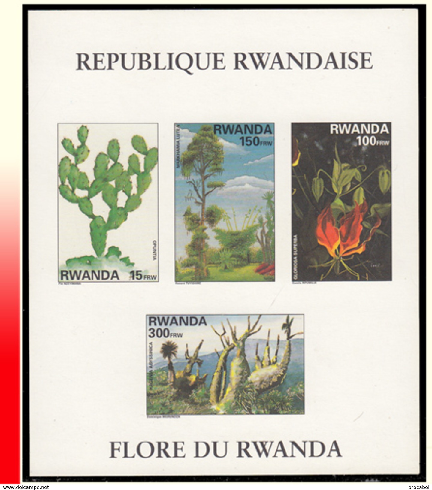 Rwanda BL 109** ND Flore Du Rwanda MNH - Neufs