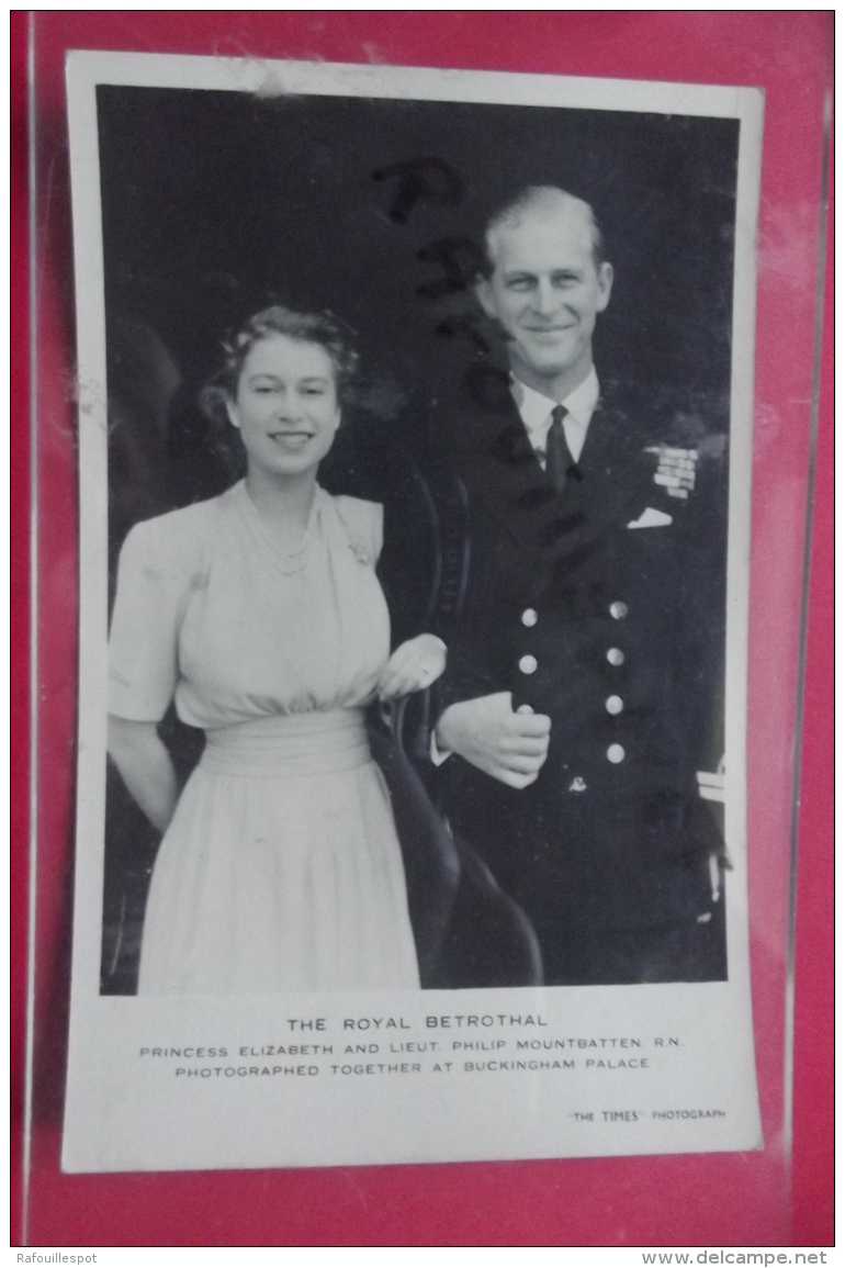 C  P  The Royal Betrothal Princess Elizabeth And Lieut Philip Mountbatten - Personaggi Storici