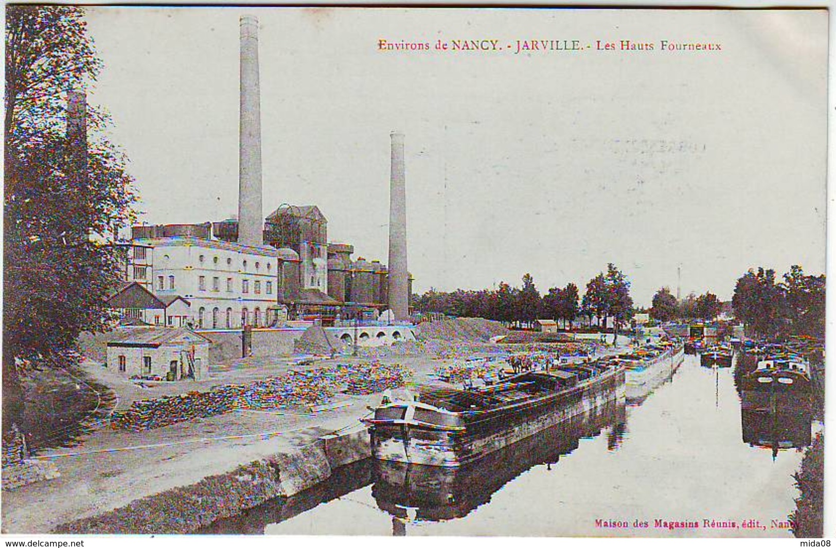 54. JARVILLE . LES HAUTS FOURNEAUX . USINE . PENICHES - Autres & Non Classés