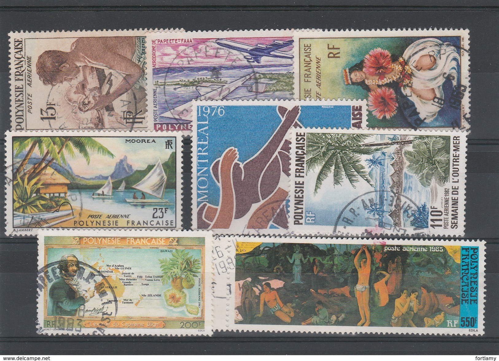 LOT 104 POLYNESIE PA N° 1-5-7-9-111-169-186A Oblitérés - Collections, Lots & Séries