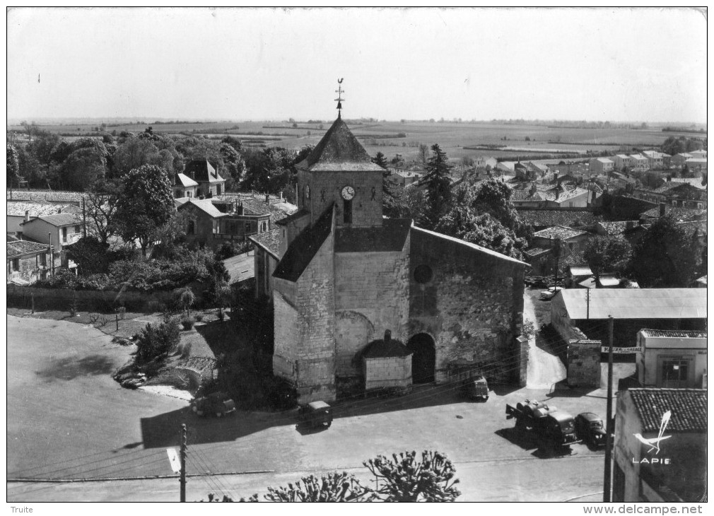 MAUZE-SUR-LE-MIGNON VUE AERIENNE L'EGLISE - Mauze Sur Le Mignon