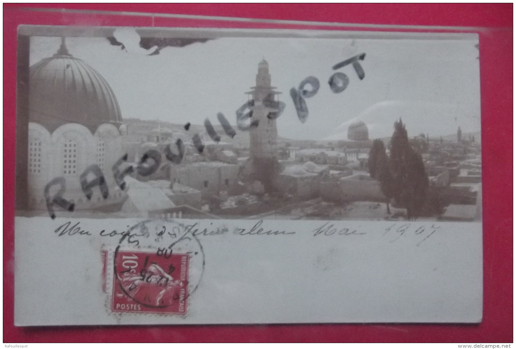 C Photo  Un Coin De Jerusalem 1907 - Palestine