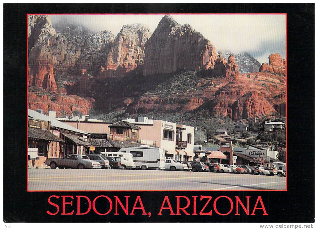 ETATS UNIS AZ- SEDONA Arizona Uptown Sedona On Highway 89A (auto Voiture) TIMBRE STAMP USA Claire Chennault  *PRIX FIXE - Sedona