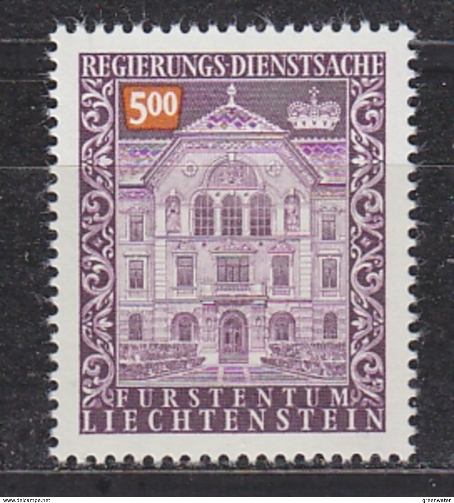 Liechtenstein 1989 Dienstmarke 5Fr. ** Mnh (33965) - Service