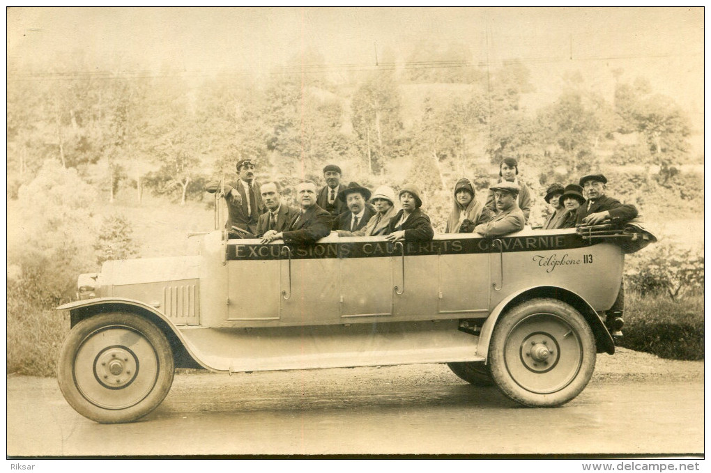 AUTOCAR(GAVARNIE) CARTE PHOTO - Bus & Autocars