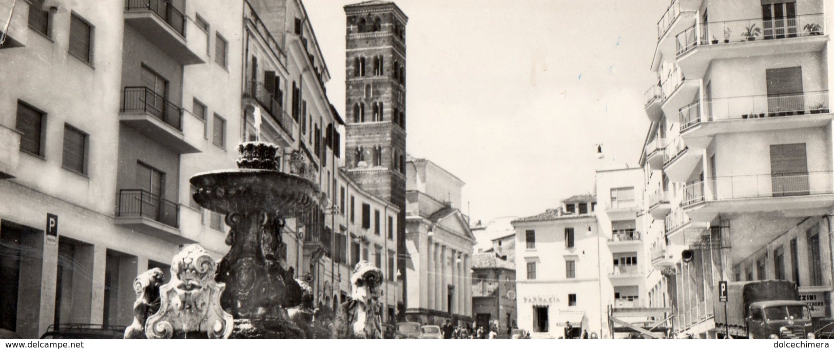 VELLETRI-PIAZZA CAIROLI-1958-FARMACIA -ZUCCHERIFICIO-CAMION-FOTOSCOPE-EXTRALUNGA - Velletri