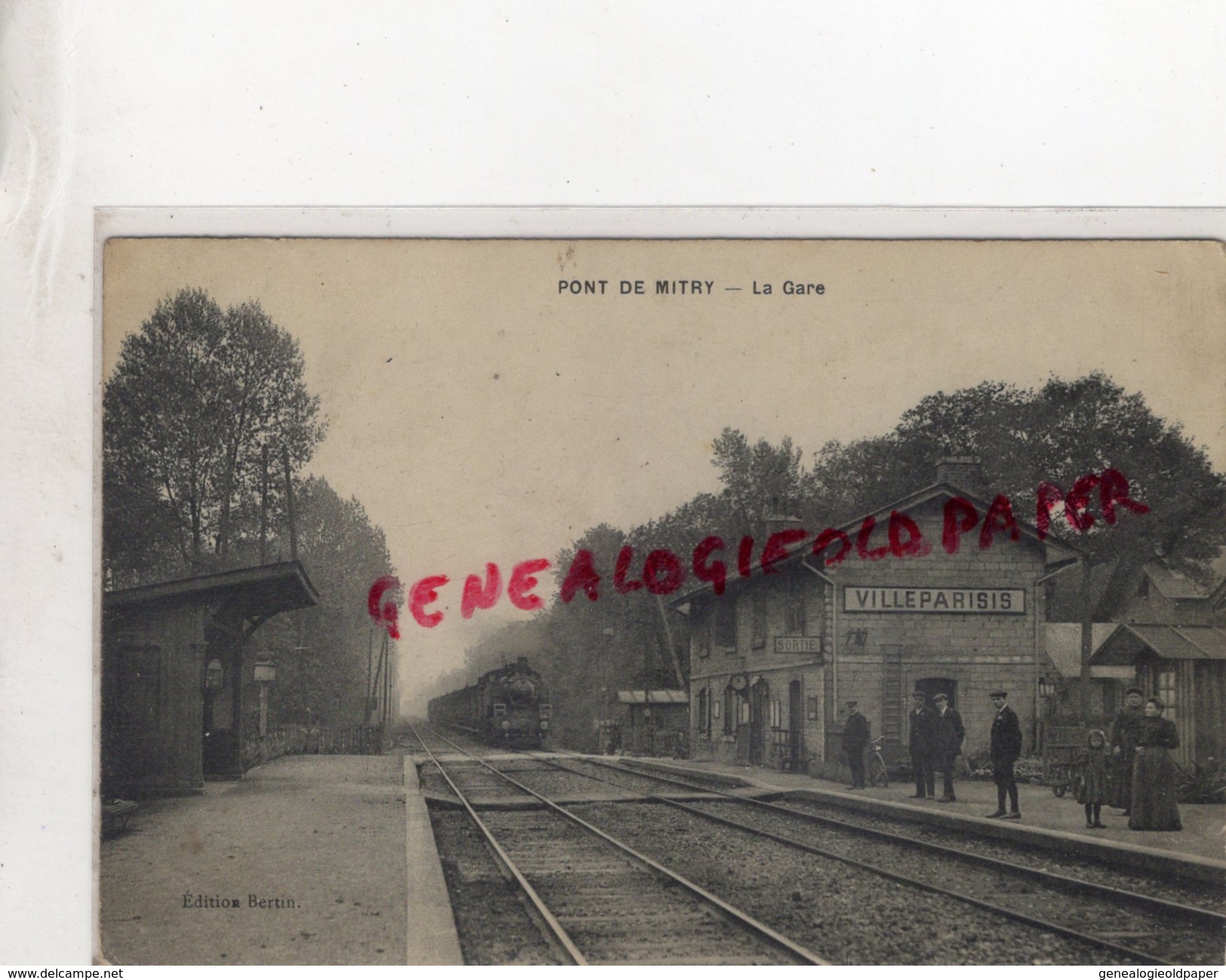 77 - VILLEPARISIS - PONT DE MITRY - LA GARE   1913 - Villeparisis