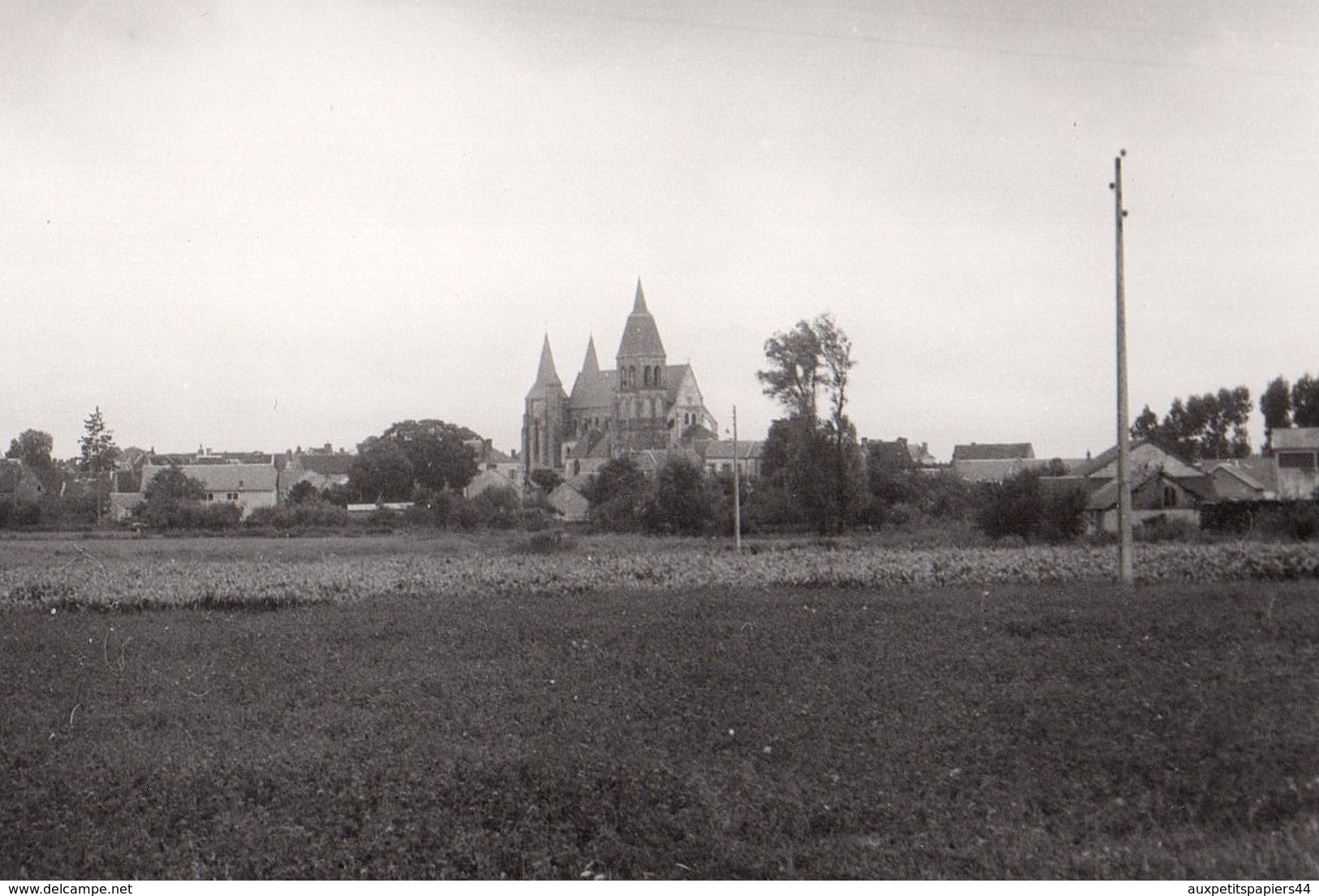 Grande Photo Originale - Indre - Vatan - 36150 - L&rsquo;église Saint-Laurian - Luoghi