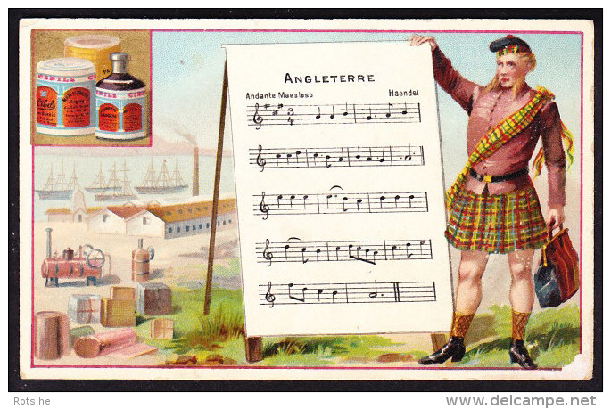 CHROMO CIBILS HYMNE NATIONAL D'ANGLETERRE HAENDEL  HÂNDEL  ENGLAND - Autres & Non Classés