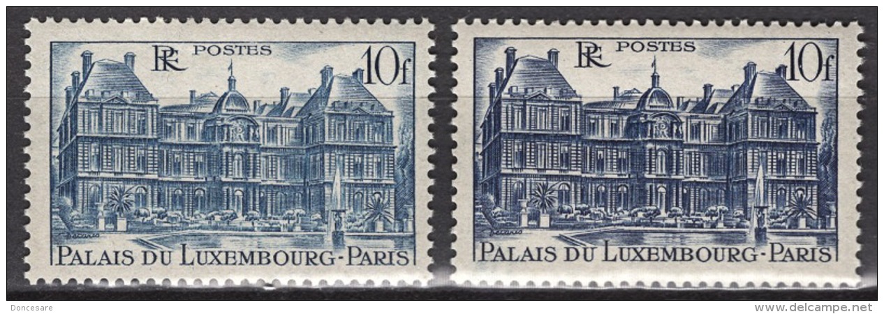 FRANCE 1946 - 2 X Y.T. N° 760  - 2 TEINTES  NEUFS** - B27 - Unused Stamps