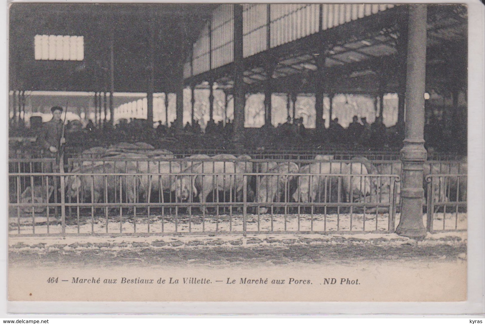 BA /  Marché Aux Bestiaux De LA VILLETTE ( Paris) Marché Aux Porcs  (Cochons ) - Mercati