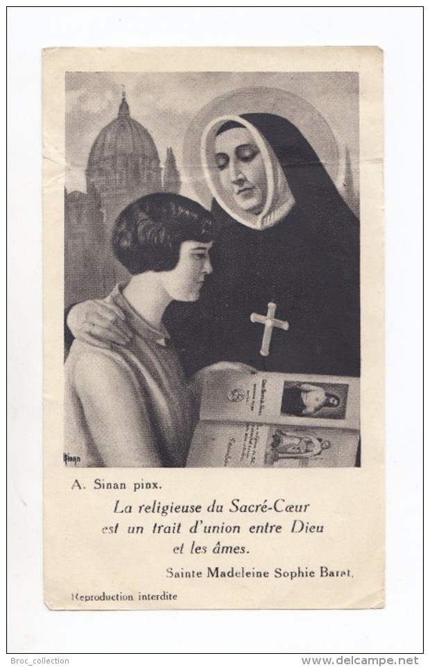 Sainte Madeleine-Sophie Barat, Joigny, Paris, Société Du Sacré-Coeur De Jésus - Devotion Images