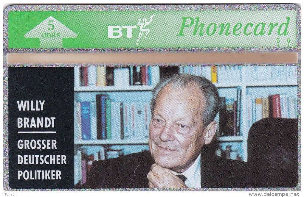 United Kingdom, BTO 013, Willy Brandt, 2 Scans. - BT Buitenlandse Uitgaven