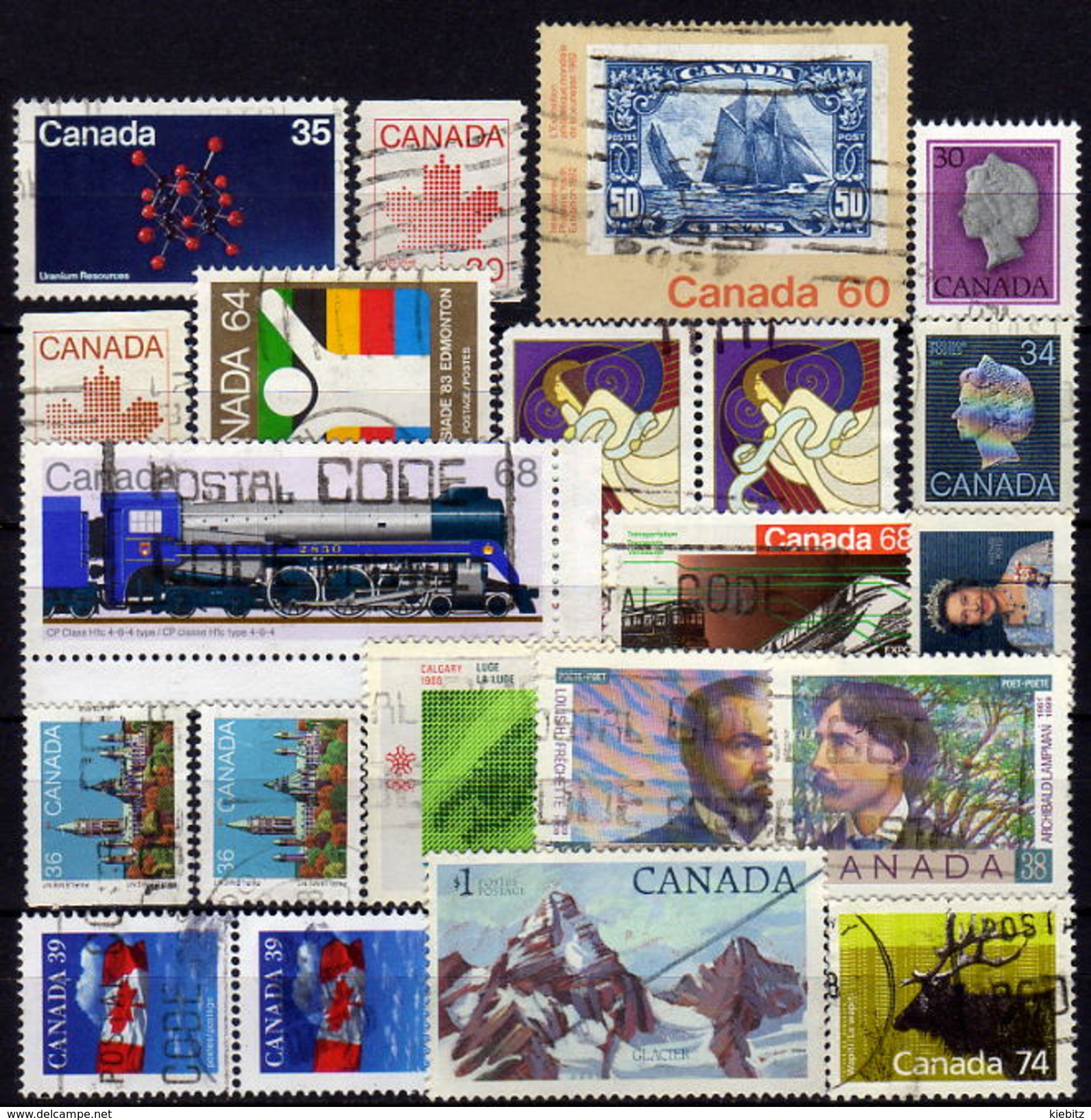 KANADA 1980 - 1989  Lot 20 Verschiedene Used - Oblitérés