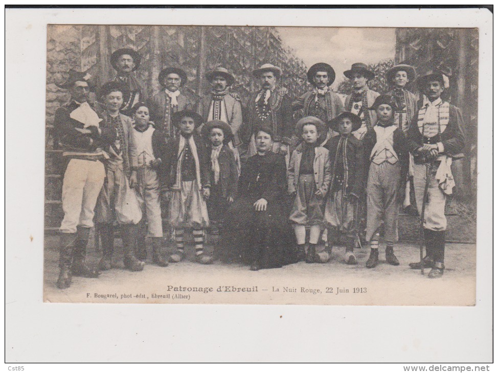 CPA - Patronnage D'EBREUIL - La Nuit Rouge , 22 Juin 1913 - Autres & Non Classés