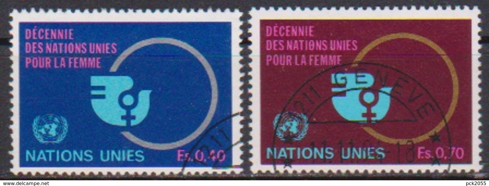 UNO Genf 1980 MiNr.89 - 90 O Gest. Frauendekade Der UNO (  4014 ) - Usati