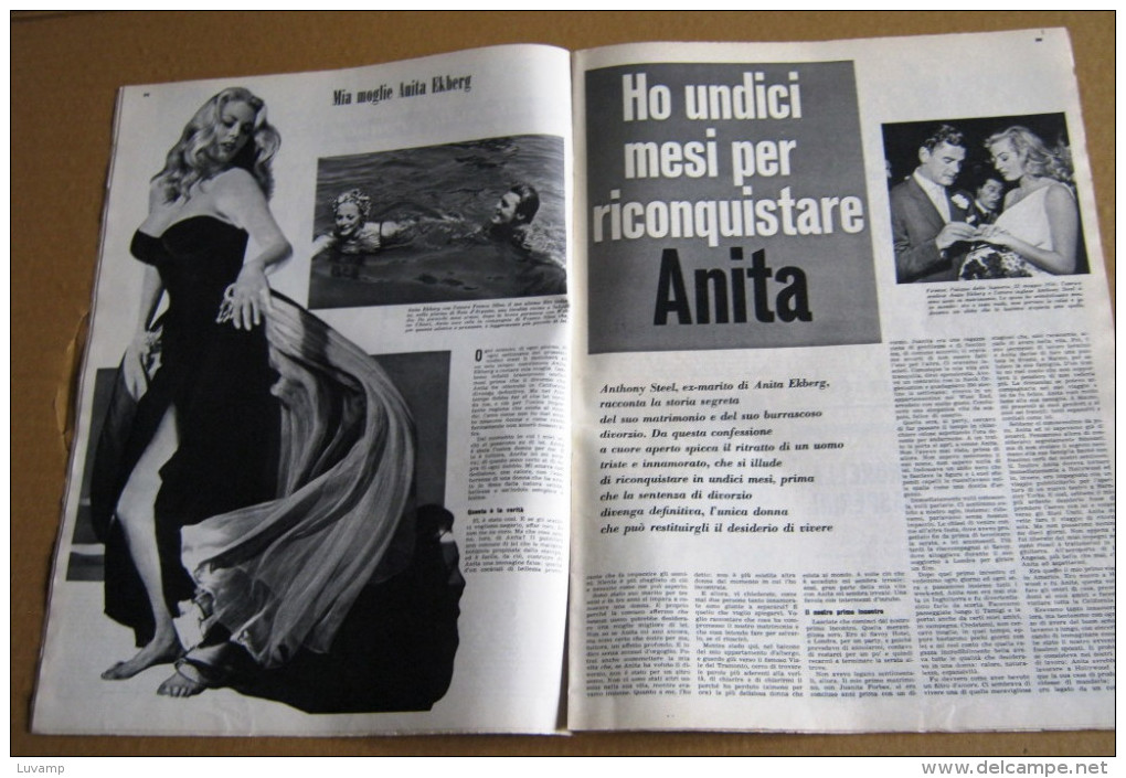 ANITA EKBERG -ANNA BELLA N.31 DEL 2 AGOSTO 1959 (80316) - Mode