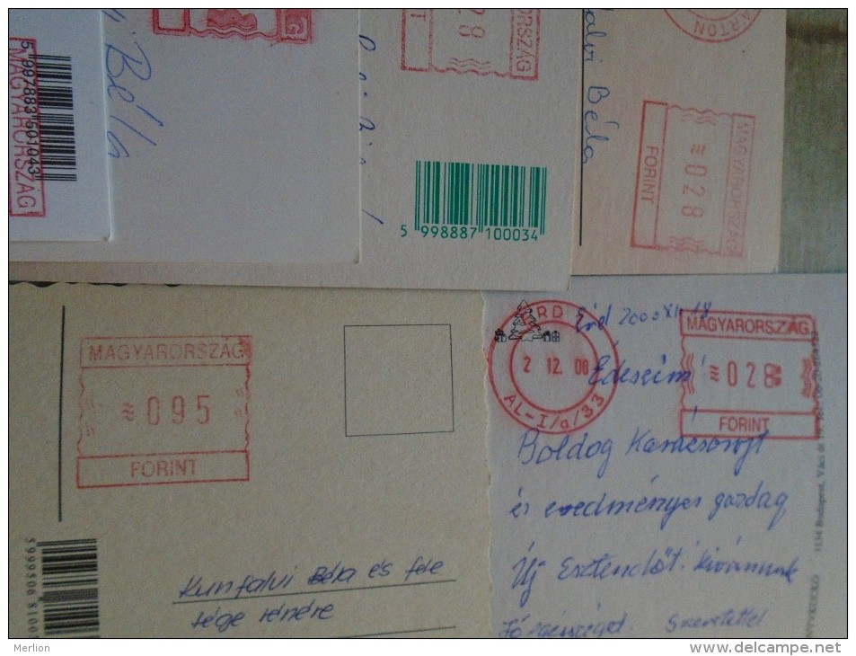 D144527 HUNGARY-SVEJK Restaurant 11  Postcard  -franking Machine   24-95 Ft  2000's  Budapest  Érd Kunszentmárton Zugló - Used Stamps