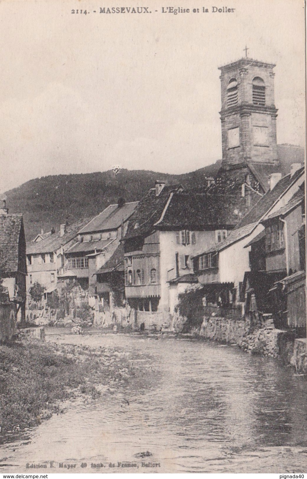 G , Cp , 68 , MASEVAUX , L'Église Et La Doller - Masevaux