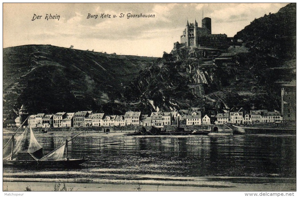 ALLEMAGNE - DER RHEIN - BURG KATZ U ST GOARSHAUSEN - Autres & Non Classés