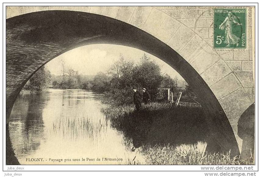 Flogny .  Paysage Pris Sous Le Pont De L' Armançon - Flogny La Chapelle