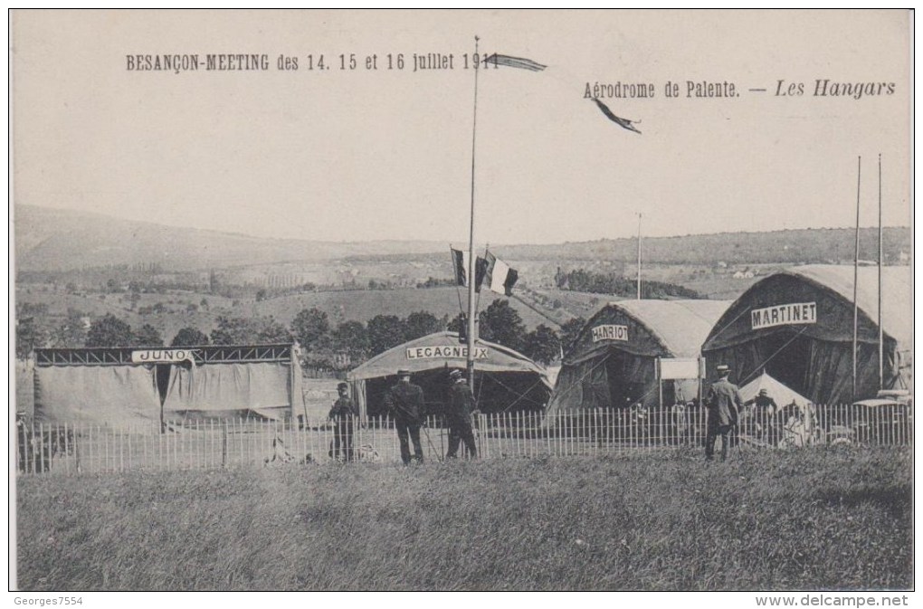 25 - BESANCON MEETING 1911 - AERODROME DE PATENTE - LES HANGARS - Besancon