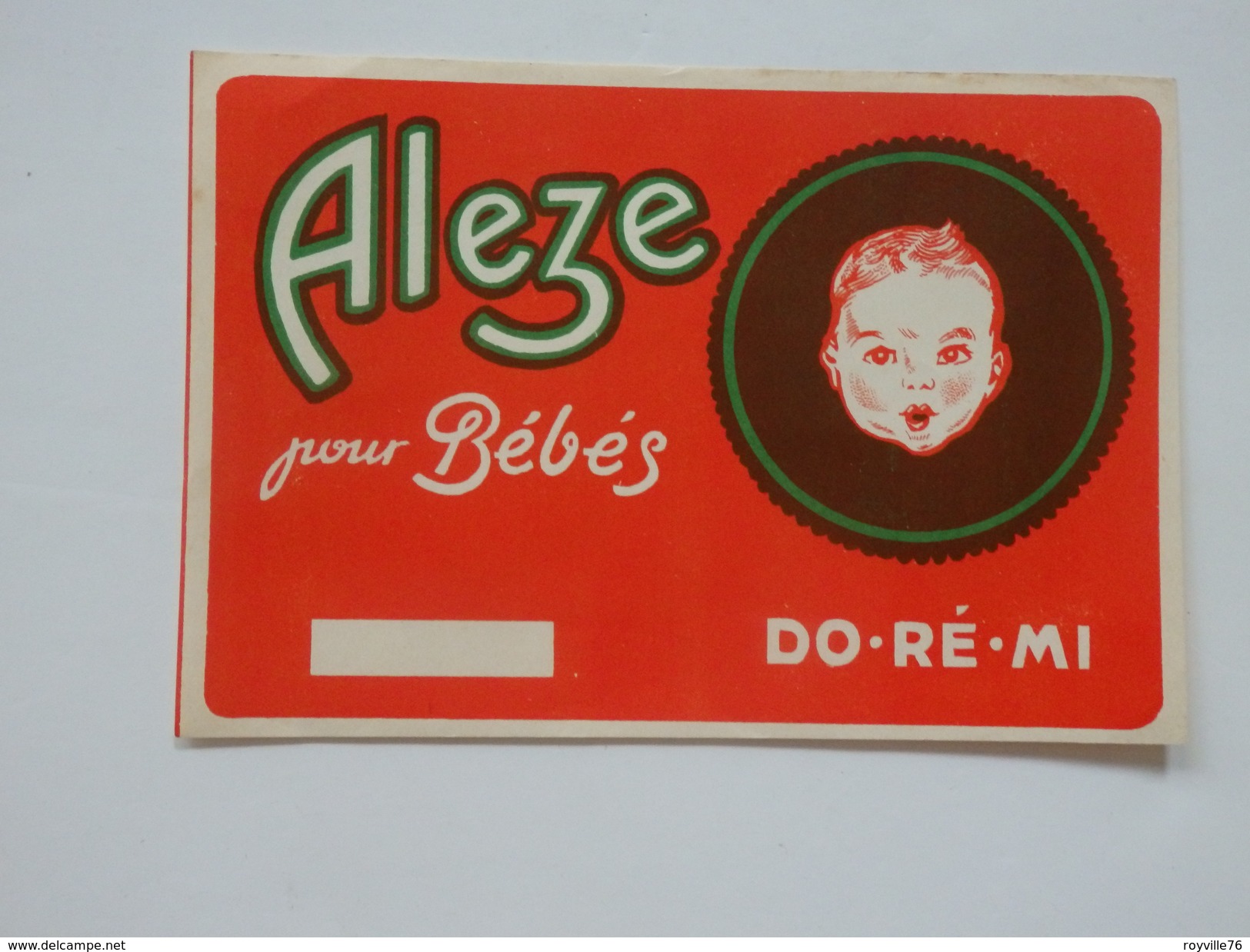 Etiquette De Aleze Pour Bébés DO-RE-MI. 15,5cm/10,5cm. - Etichette