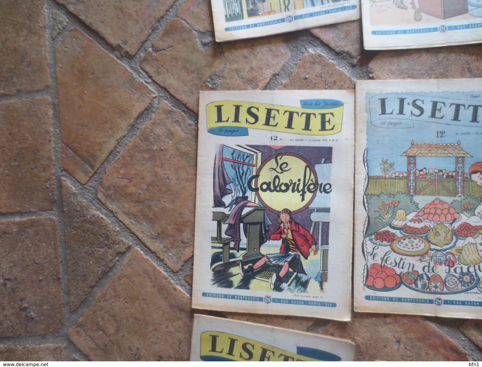 LISETTE - 26 NUMEROS ANNEE 1951- N° 1 à 17- N°20   N° 22 à 26- N°29 à 31 VOIR PHOTOS