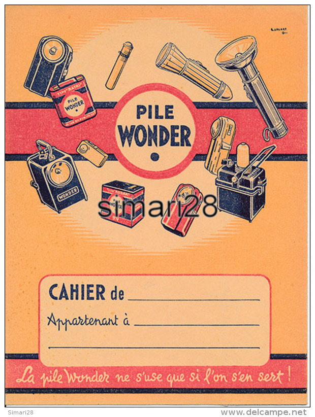 PROTEGE-CAHIERS - PILE WONDER - Batterie