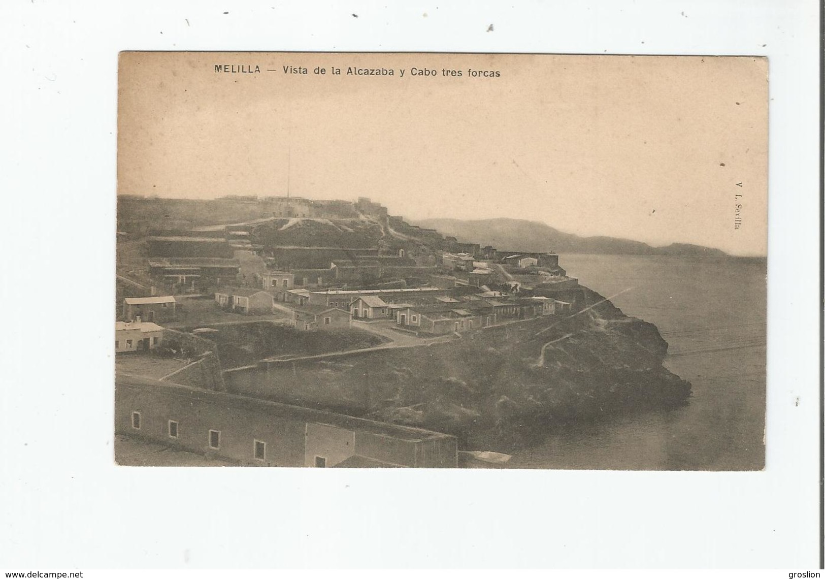 MELILLA VISTA DE LA ALCAZABA Y CABO TRES FORCAS - Melilla