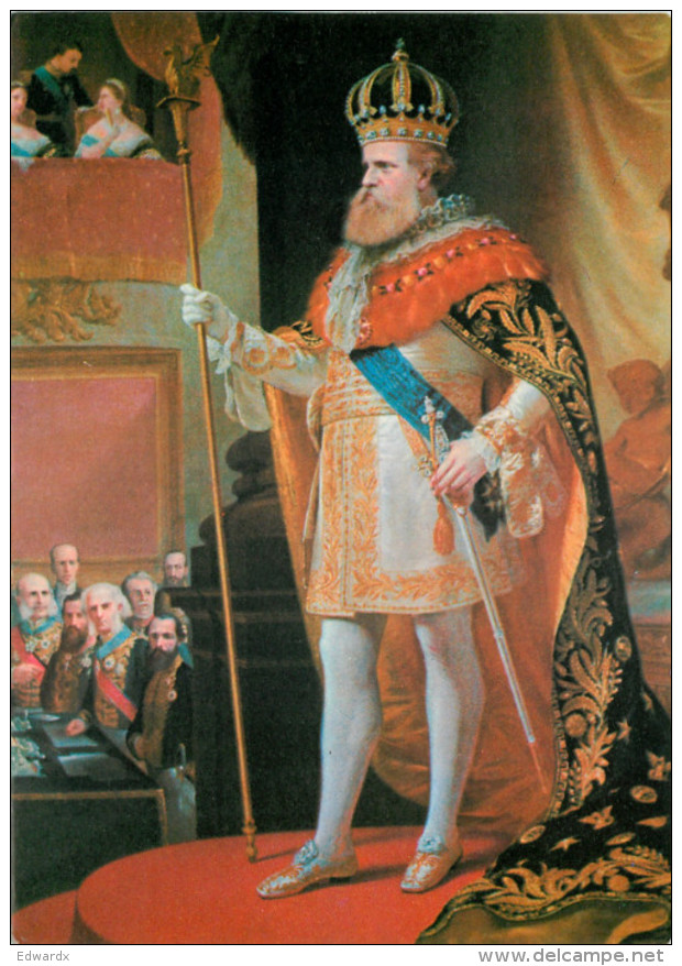 ?, Dom Pedro II Of Brazil, Art Painting Postcard Unposted - Malerei & Gemälde