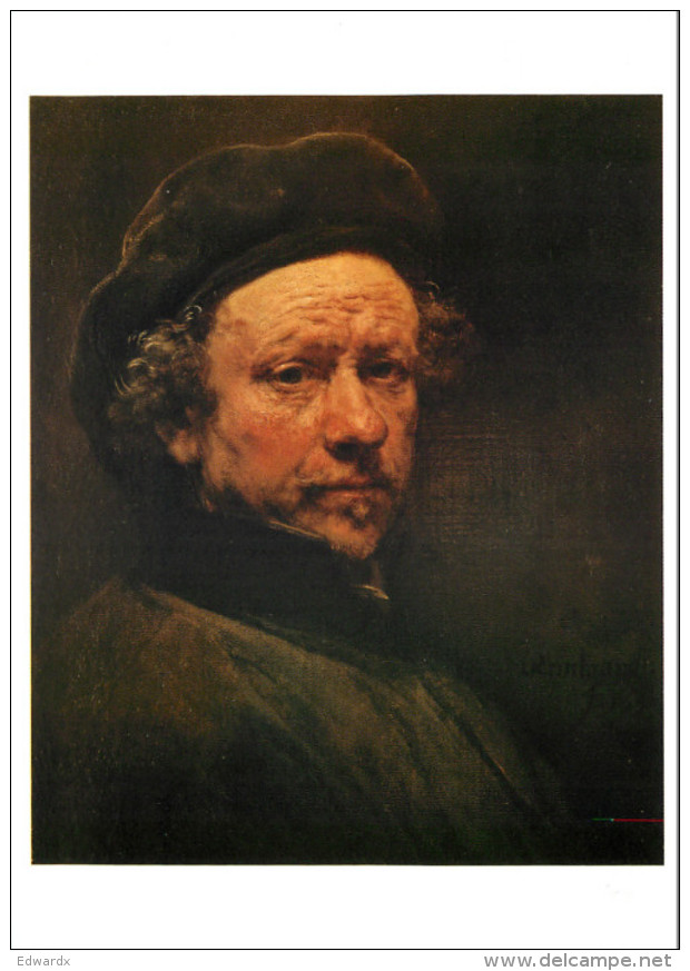 Rembrandt, Self-portrait, Art Painting Postcard Unposted - Pittura & Quadri
