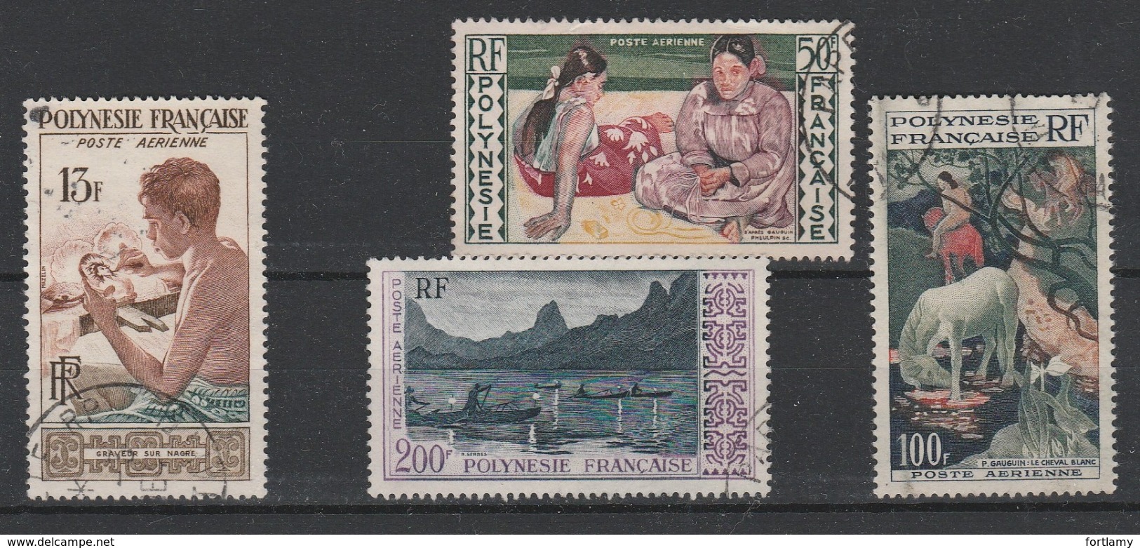 LOT 107 POLYNESIE PA N° 1-2-3-4 Oblitérés - Usados