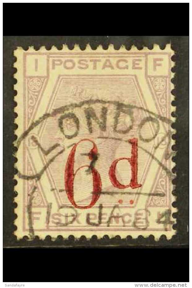 1880-83 6d On 6d Lilac, SG 162, Very Fine Used. For More Images, Please Visit... - Other & Unclassified