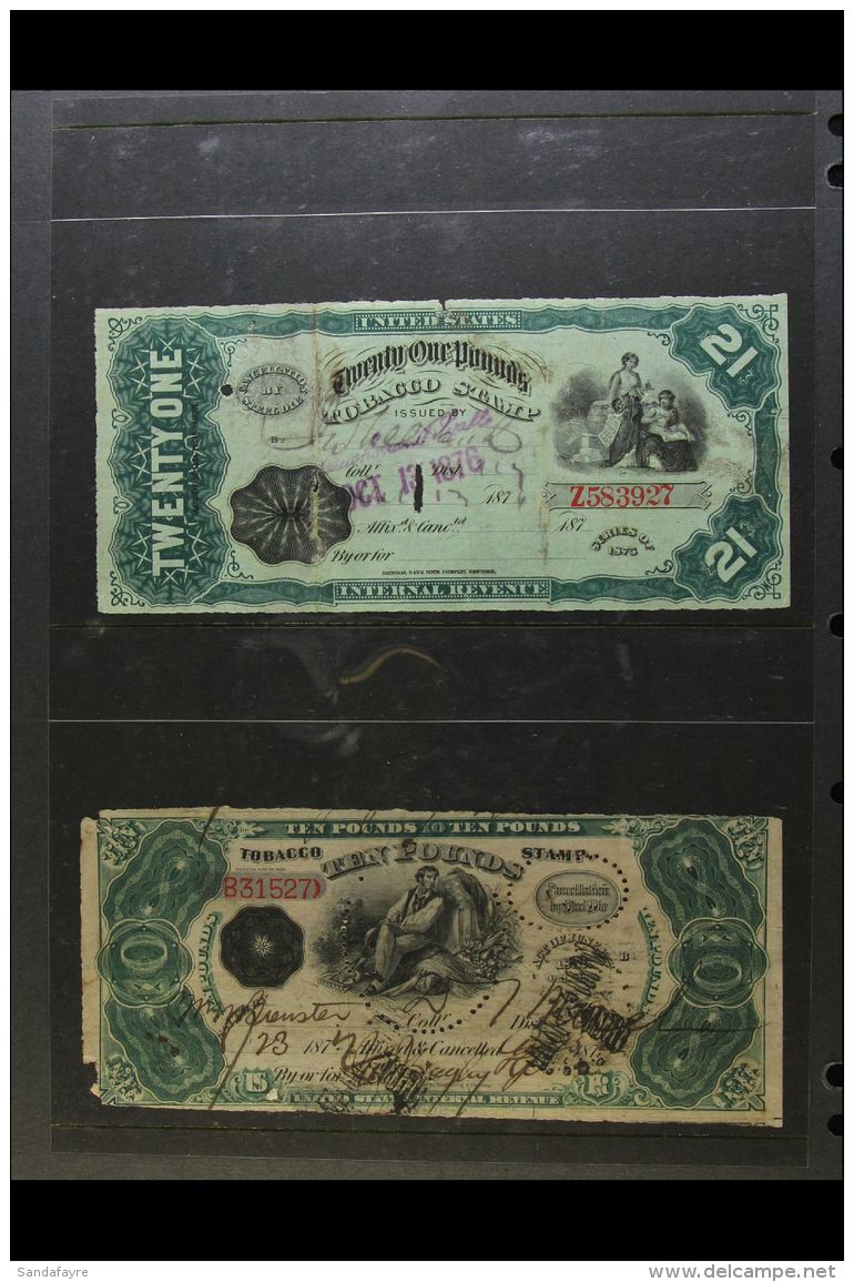 REVENUES - TOBACCO AND SNUFF TAX STAMPS A Wonderful Assembly Of Various 19th Century And Early 20th Century Items... - Autres & Non Classés