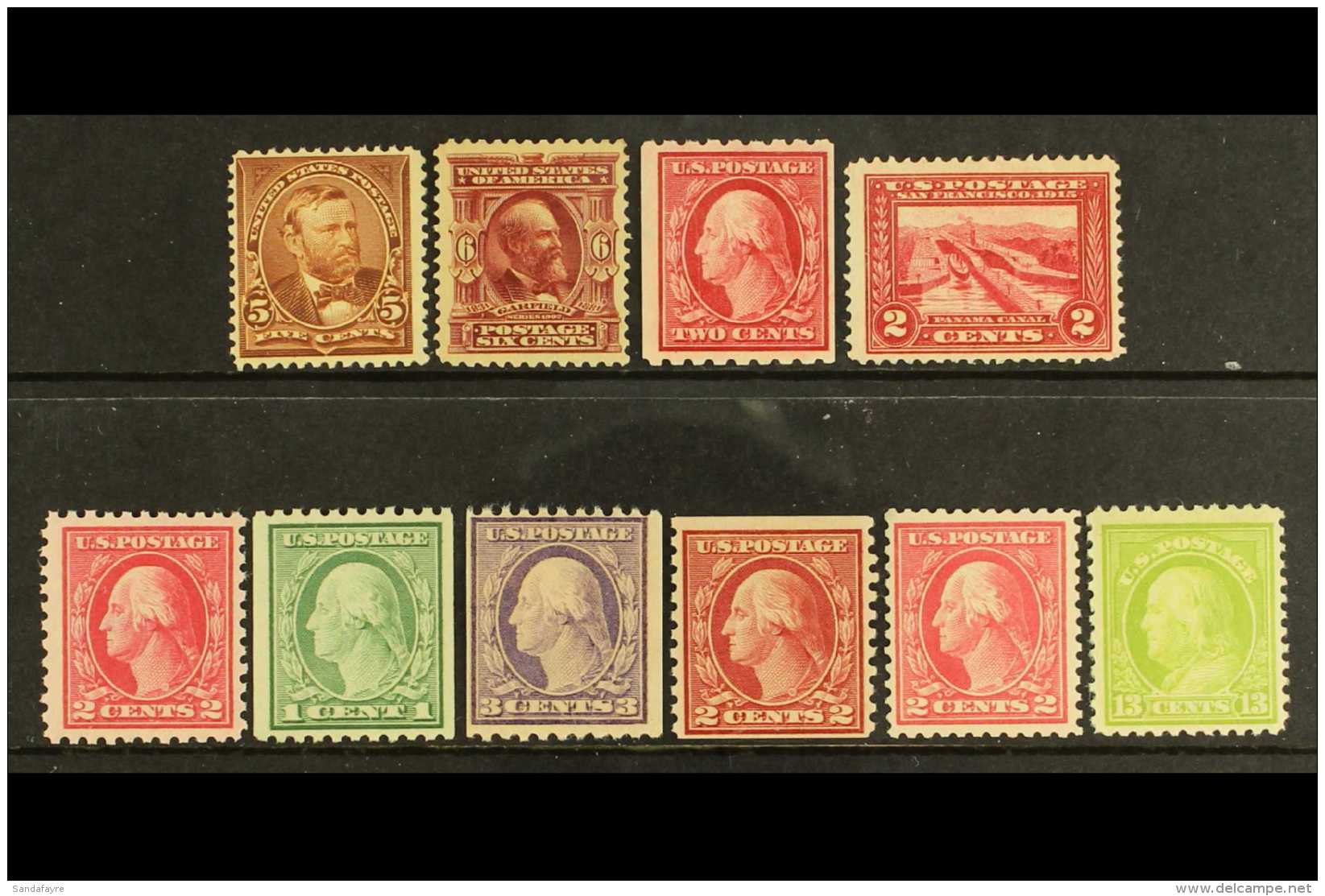 1894-1919 NEVER HINGED MINT SELECTION On A Stock Card. An Attractive Range Of Stamps Including 1894 5c (Scott... - Other & Unclassified