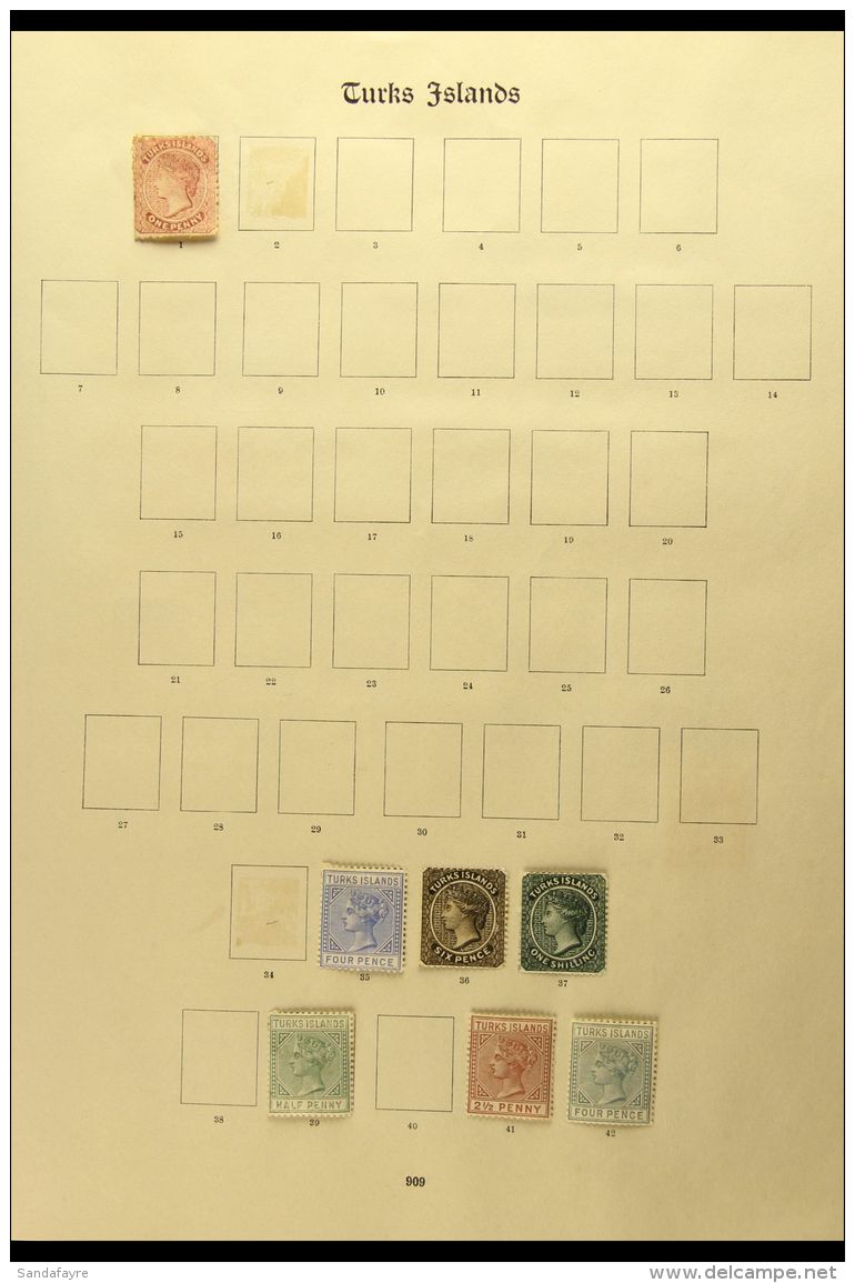 1867-1935 MINT COLLECTION ON "NEW IMPERIAL" LEAVES All Different, A Few Faults But Mainly Fine Condition. Note... - Turks & Caicos (I. Turques Et Caïques)