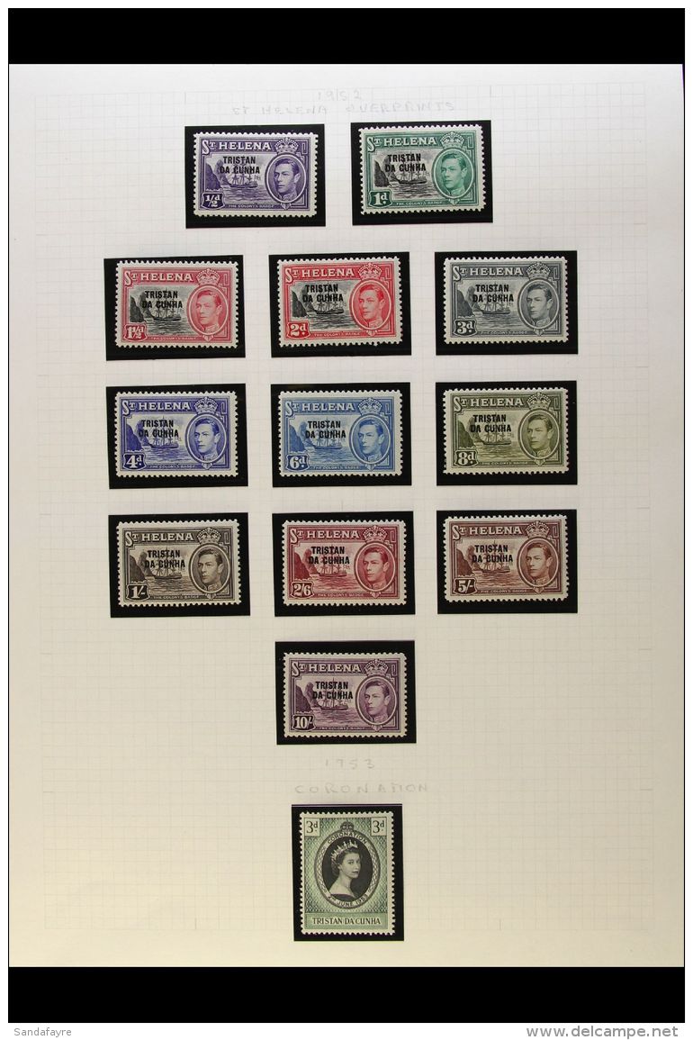 1952-81 VERY FINE MINT COLLECTION A Lovely Complete Collection On Album Pages With Hingeless Mounts, With All... - Tristan Da Cunha