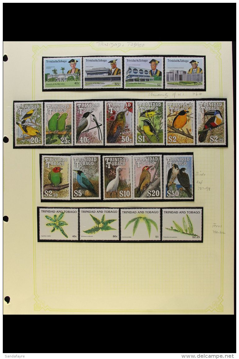 1983-97 NEVER HINGED MINT COLLECTION An All Different Collection Which Includes 1983-84 Flowers Complete... - Trinité & Tobago (...-1961)