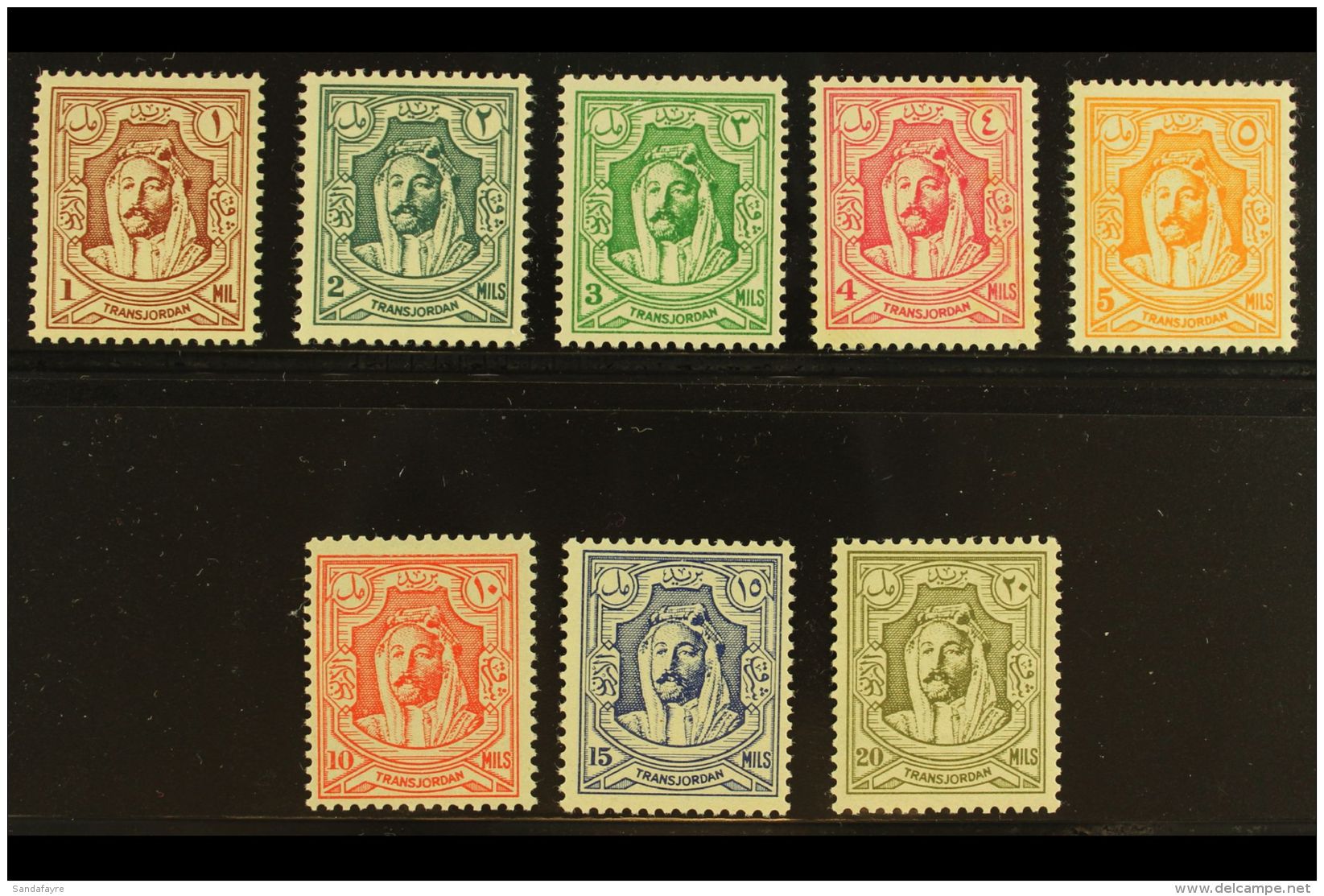 1942 Emir Complete Set, SG 222/29, Fine Mint, Very Fresh. (8 Stamps) For More Images, Please Visit... - Jordan