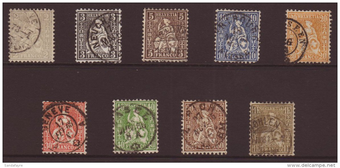 1862 Complete Set, Michel 20/28, Very Fine Cds Used. (9 Stamps) For More Images, Please Visit... - Other & Unclassified