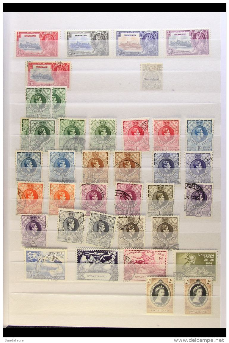 1889-1968 RANGES ON STOCKLEAVES Mint And Used, Generally Fine And Fresh. Note KGVI Definitives To 5s (2 Different... - Swasiland (...-1967)