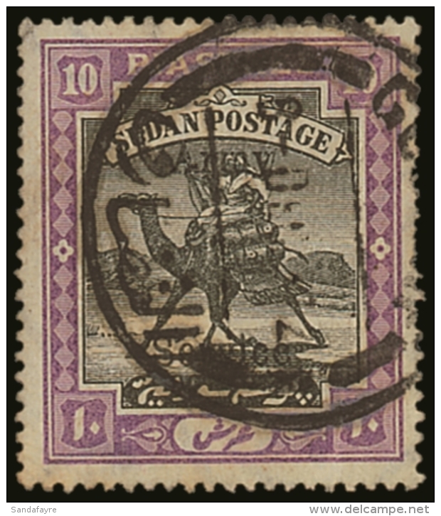 ARMY SERVICE 1906-11 10pi Black And Mauve With "Army Service" Overprint, Wmk Multi Star And Crescent, SG A13, Good... - Soudan (...-1951)