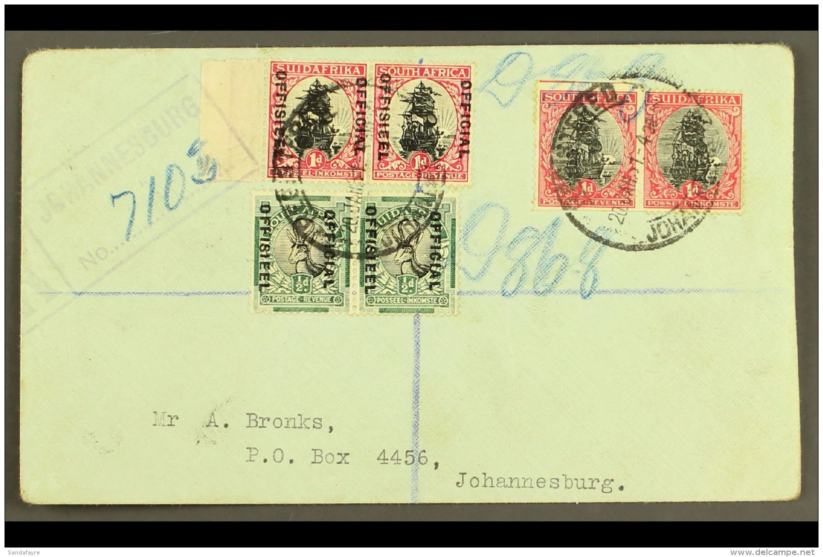 UNION VARIETY 1d Black &amp; Red, Pretoria Printing, Horizontal Pair With Left Stamp IMPERFORATE ON 3 SIDES, SG... - Unclassified