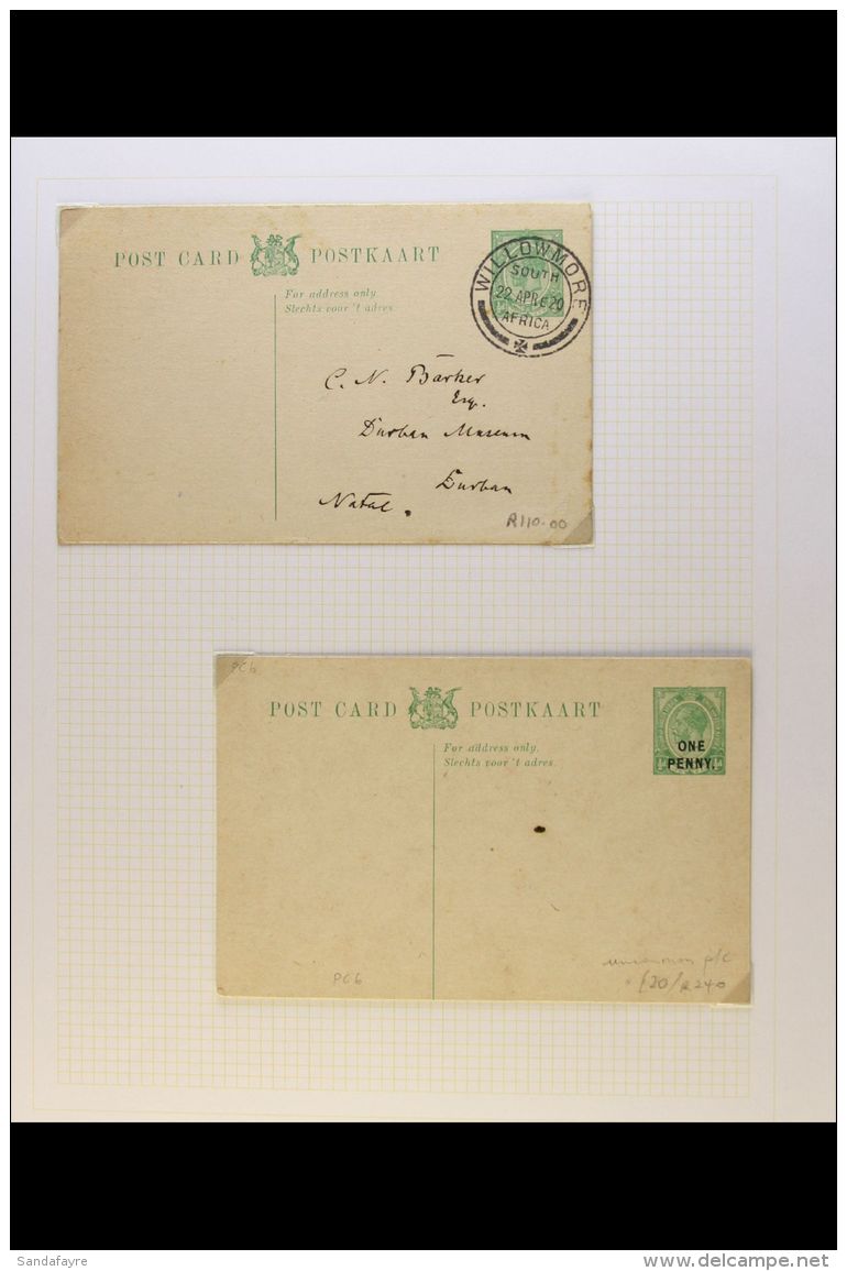 POSTAL STATIONERY ACCUMULATION Of Used &amp; Unused Items, We See Mint &amp; Used &frac12;d &amp; 1d KGV... - Non Classés